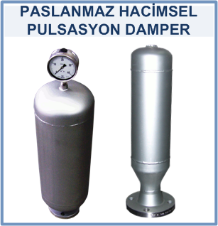 Paslanmaz hacimsel pulsasyon damperi